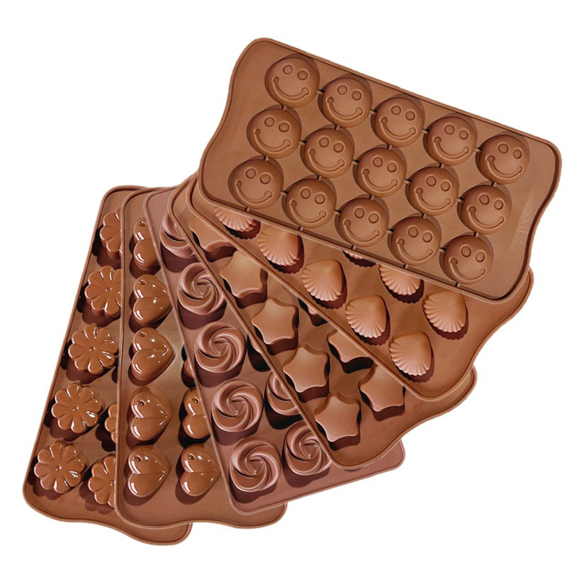 Gummy Candy - 5-8 adet/takım silikon çikolata kalıpları, çiğneme
