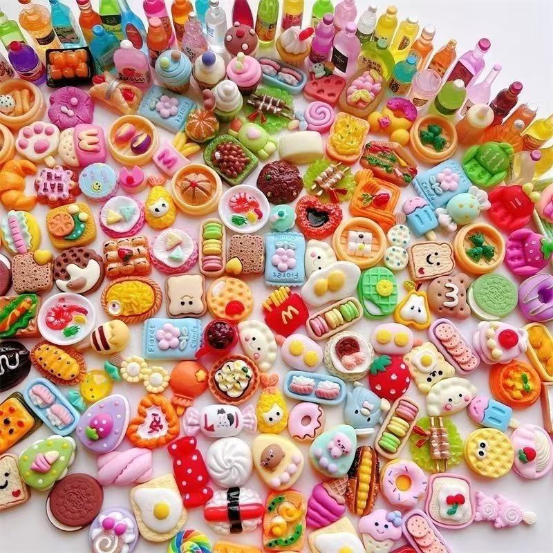 Food Snacks Drinks - Minyatür Yiyecek Oyuncakları, Reçine Minyatürler, Atıştırmalıklar,