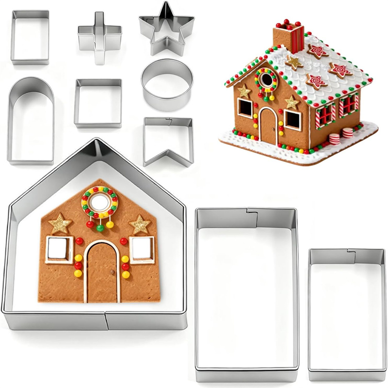 Cookies Pack - 3D Noel Zencefilli Kurabiye Evi Kalıbı
